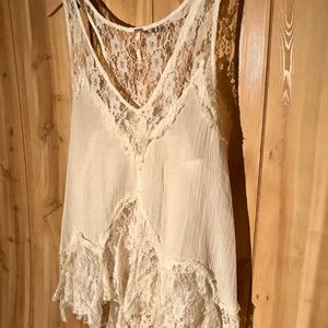Free People Lace Tank